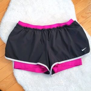 Nike Dri fit double shorts